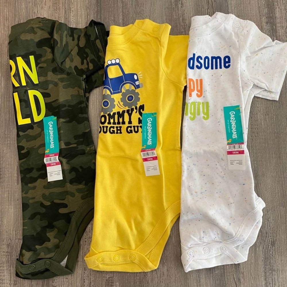 New baby boys onesies bundle 18M